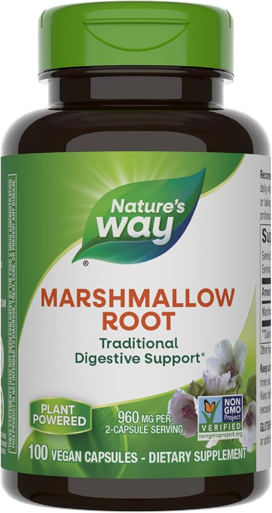 Marshmallow Root 480 Milligrams (100 Veg Capsules): A Natural Remedy for Health and Wellness