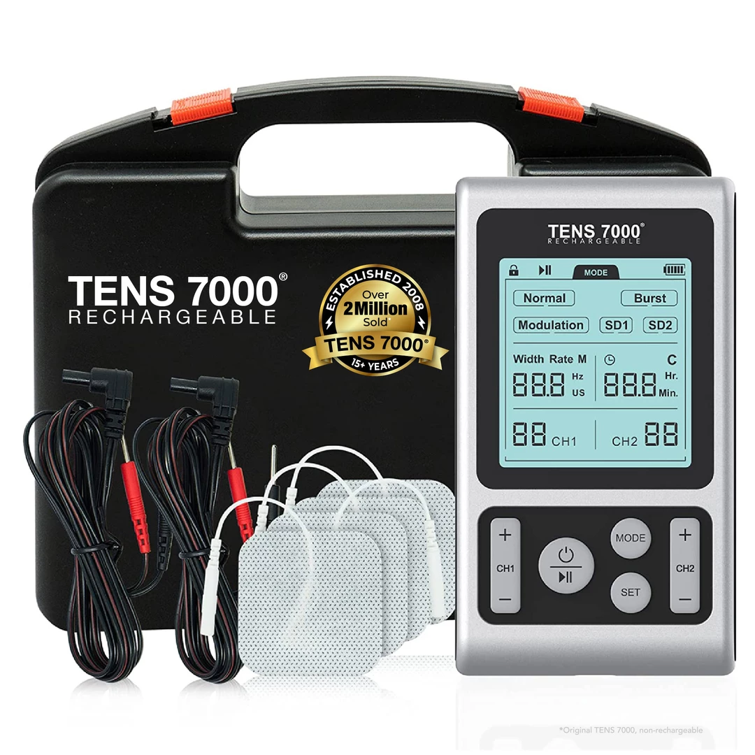 TENS 7000 Rechargeable Unit: Electrode Placement for Lower Back Pain Relief